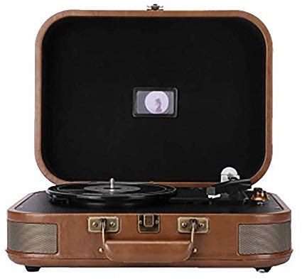 Lecteur Vinyle Vintage, Tourne-Disque, Tourne-Disque Bluetooth Portable LP Musique Classique Lecteur Vinyle Gramophone