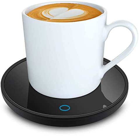 Elektrischer Kaffeewärmer Kaffetasse Warmhaltend - Smart Schreibtisch Tassenwärmer mit 2 Temperatureinstellungen Tassenwärmer Teewärmer Elektrischer Getränkewärmer für Kakao Milch