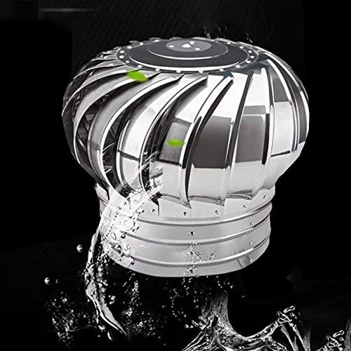 Edelstahl-Dach-Regenschutzkappe 600 mm – Rauchabzugskappe für Dach/Badezimmer/Küche/Hühnerstall/Schuppen, runder HVAC-Kamin für jedes Wetter, mit Installationsset