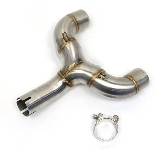 Terminal silencer accessories 51mm Exhaust Motorcycle Muffler Center Connection Pipe Slip On Twin Pipe For Benelli 600 BN600 BJ600 TNT600