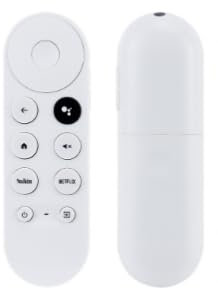Telecomando vocale Bluetooth per Google Chromecast TV 4K Snow G9N9N, compatibile con Google TV, Netflix, YouTube Filme,Telecomando Streamer 4K HDR