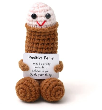 yivom Plüsch-Penis mit Positive Geschenke, Positive Kartoffel Penis Geschenke Spaßartikel Lustige Geschenke für Männer Als Scherzartikel