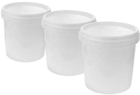 SMASOLO 3pezzi Secchi Resistenti Con e Secchi Per Pulizie e Conservazione Multi- Per e