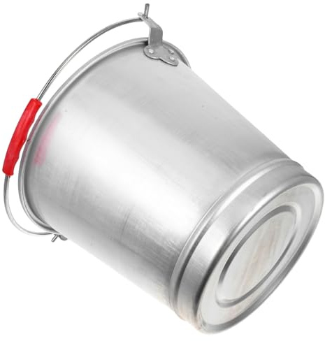 STOBAZA Seau Vintage Aluminium Seau de Rangement Multi Usage pour Lait Glace pour Maison Jardin