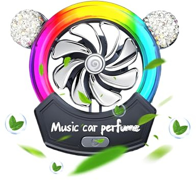 Diffuseur de voiture à clip | Aromathérapie LED pour décoration de parfum, lumière d'ambiance de voiture, lumière de ramassage de musique, parfum de voiture, climatisation de voiture, aromathérapie