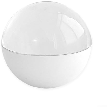 Qualoramall Lampe à mémoire de forme - 7 cm - Affichage vidéo numérique 3D - Sphères photo LED - Boule de cristal - Pour album photo numérique - Pour couples et animaux de compagnie (blanc)