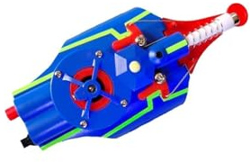 ZGHQHCDRH Lanceur de Toile d'araignée, Lance-ficelles avec aimants à ventouses, enroulement Automatique, portée de 3 m, Rechargeable par USB, Jouet rôle Super-héros(Blue)