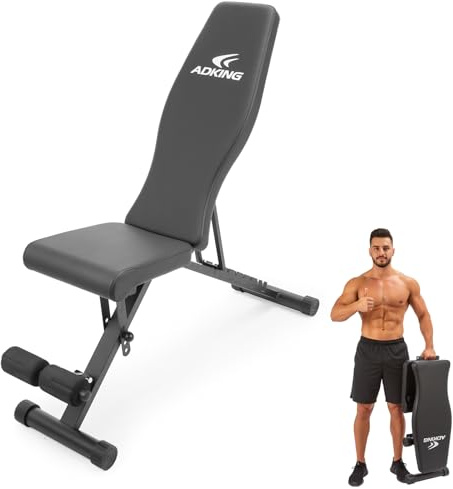 JF HOME BLISS Weight Bench Incline Decline Gym Sit Up Bench Press with Leg Extension 660LB/300KG Adjustable Foldable Strength Training Bench