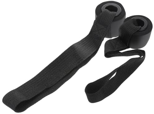 Luxshiny Sangles Élastiques de Fitness Ancre de Porte 2 Pièces en PVC Renforcé pour Gym à Domicile et Entraînement Bandes de Résistance
