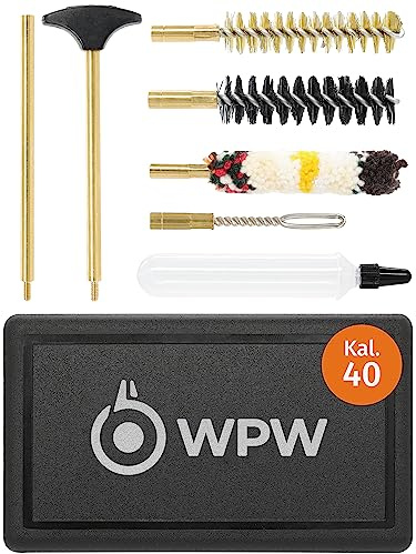 WPW Reinigungsset für Kurzwaffen 7-teilig für Kaliber .40/10 mm mit 1/8-Gewinde