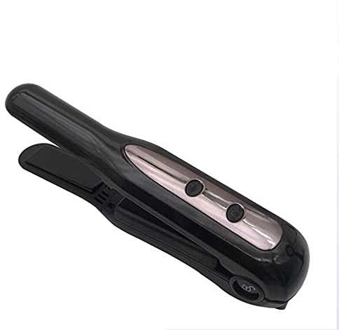 Planchas sin cable Plancha recargable USB para planchar rápidamente + Temperatura ajustable + Traje de apagado automático para todo tipo de cabello,black