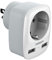 TESSAN Adaptateur Prise USA, Adaptateur France vers USA avec 2 USB, Prise Americaine Type B, Voyage pour Americaine Canada Américaine Mexique Thailande Dominicaine