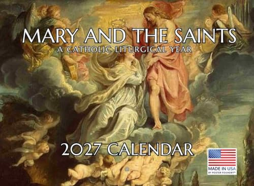 Mary And The Saints Catholic Calendar 2027 Religious Monthly Wall Calender 12 Month