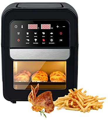 Forno Per Friggitrice Ad Aria, Friggitrice Ad Aria Digitale Grande Da 7 L Per Uso Domestico, Forno a Convezione Da Bancone 8 in 1 Con Touchscreen a Led, Per Friggitrice Disidratata e Girarrosto