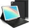 AVNICUD Tastatur für iPad 10.2 Zoll 9/8/7 Generation - 2021/2020/2019, Hülle mit Tastatur für iPad Air 3, Pro 10.5 Magnetisch Abnehmbarer Bluetooth QWERTZ Layout, Schwarz