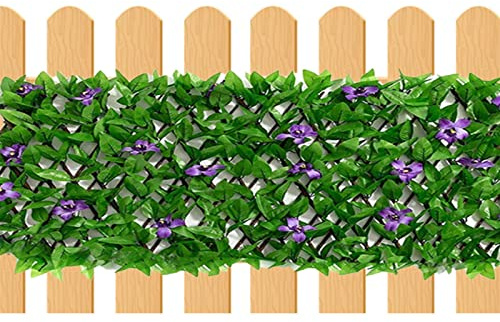 Eteslot Seto Artificial, Seto Artificial Ocultacion Jardin, Ocultacion Artificial, Cubre Balcon Exterior, Privacidad Balcon, Vallas Terraza, Decoracion Balcon, Ivy Trellis Screening Expandible