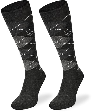 SKIETY Abbigliamento equestre Donna e uomo – Calzini alti per donna e uomo – Calzini da equitazione Equestre Donna e uomo – Calzini da equitazione Bambina – Calzini da cavallo in cotone