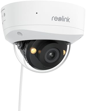 Reolink 5MP PoE Outdoor Security Camera, 2.8mm Lens, 130° Diagonal, IK10 Vandal Proof, Smart Detection, Color Night Vision, 2-Way Audio, IP67 Weatherproof, RLC-540A