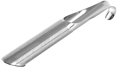 ulafbwur Stainless Steel Tea Strainer Tea Infuser Premium Reusable Stainless Steel Fine Mesh Filter Stick Strainer for Loose Leaf Tea Food-Grade Tea Infuser Silver