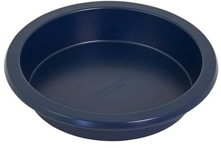KitchenAid Teglia rotonda in acciaio alluminato antiaderente da 22,9 cm, blu inchiostro