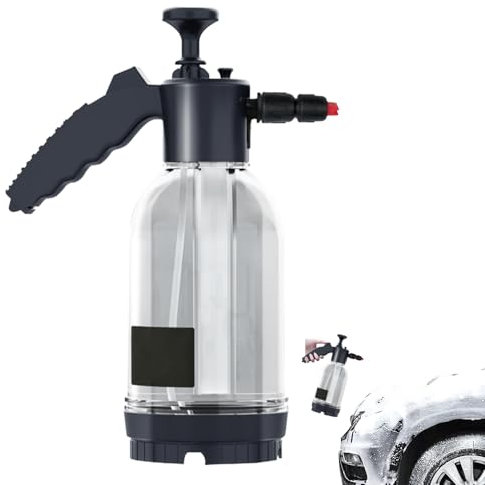 Hochschäumender Autowaschsprayer, Tragbare Drucksprühflasche Auto Schaumsprüher 2L, Schaumsprüher Auto Schaum variierbar für Auto Reinigung Outdoor Garten Pflanzen Bewässerung (#1)