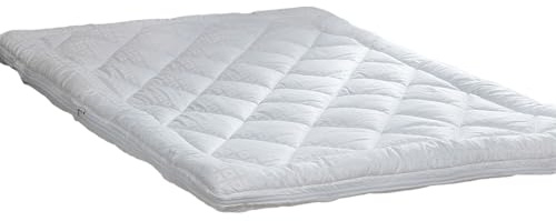 Easylife Dual Layer Mattress Topper for Double Bed, 135x190cm, Double Mattress Topper with Microfibre Filling, Machine Washable Mattress Topper Double Bed - Fully Guaranteed