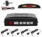 Kit de Sensor Aparcamiento, 4 Sensores Asistentes para Coche Sistema de Aparcamiento Digital con Pantalla LED, Car Reversing Sensors, Inverso Traseros Sensores de Estacionamiento