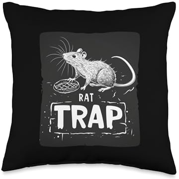 Amazing Rat Trap Statement Throw Pillow