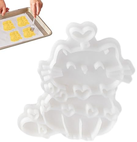 Emporte-pièce mignon pour chat - Tampons de biscuits pour chat non collants | Tampons pour chats Moules pour aliments pour bonbons | Emporte-pièces pratiques pour biscuits au chocolat