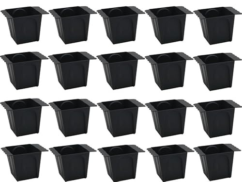 MC-Trend Paletten Blumenkästen - Pflanzkasten für Europalette - Balkonkasten Blumentopf aus Kunststoff Design Welle (anthrazit KLEIN 24x)