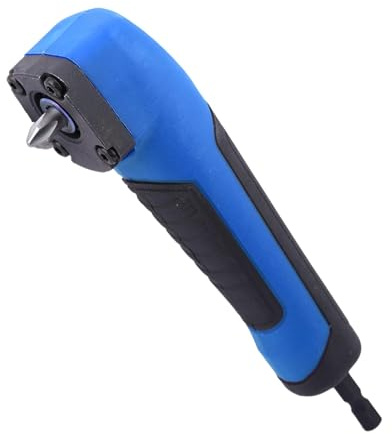 Right Angle Drill Bit Corner Adapter, Right Angle Impact Driver Extension Screwdriver Repair 90 Degree Corner Device ABS Handle Electric Screwdriver Socket Holder Drill Attachment(Blue)