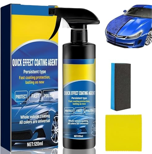 Quick Effect Coating Agent Spray, 2025 Upgrade Repariert Car Coating Spray, 3 in 1 Hochschutz-Auto-Beschichtungsspray, Schutz Schnelles Auto-Beschichtung (1)