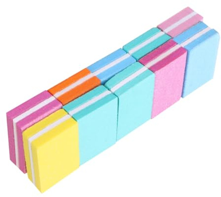 Ipetboom Limas De Uñas Esponja Cuadrados 10 Unidades Pequeño Pulidor Portátil Para Manicura Cuidado Manos y Uñas Herramienta Reparadora
