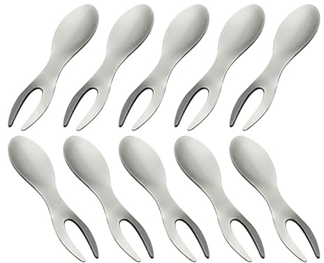 Supporti per Pannocchie di Mais,10 Pezzi Forchette Per Pannocchie In Acciaio Inossidabile | Spiedino Antiscottatura | Ideale per Servire in Esterni e