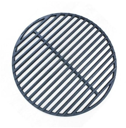 ZYNCUE Outil de barbecue rond en fonte avec construction robuste et résistante à la chaleur, rôtir uniformément la viande et les légumes, s'adapte à plusieurs tailles de gril, finition noire élégante