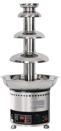Chocolate Fondue Fountain Machine, Stainless Steel, 4/5/6 Tier, Ideal for Parties, Weddings, and Restaurants