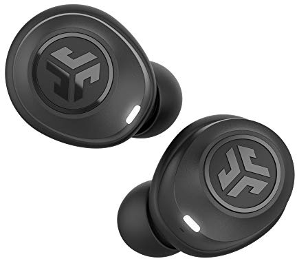 JLab JBuds Air Écouteurs Bluetooth True Wireless, Oreillettes sans Fil avec Boîtier de Charge USB, Indice de Résistance à la Sueur IP55 et Son Personnalisé EQ3, Noir