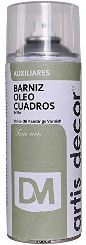 ARTIS DECOR BARNIZ EN SPRAY ÓLEO CUADROS BRILLO 400 ML
