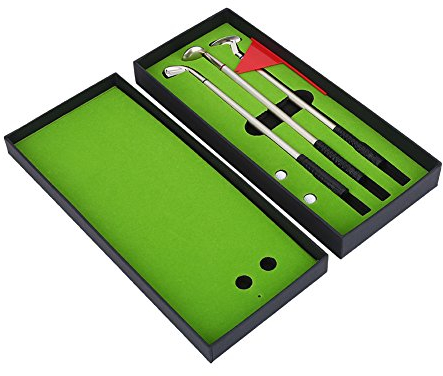 VGEBY Golf Pen Golfbälle Set, Mini Desktop Golfball Stift, Qualitätsschreiber für Golfer, Geschenkbox für Fans, Büro & Zuhause Dekoration