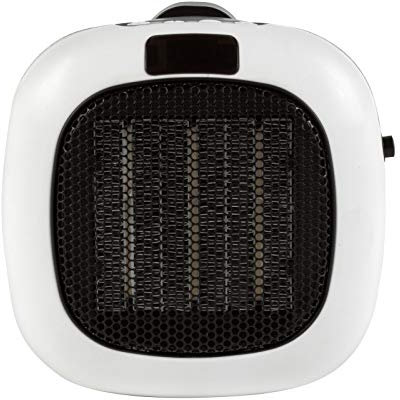 Beldray Mini Plug-in Heater –Small Electric Compact Heater, LED Display, 90° Swivel, 12 Hour Timer, Portable Personal Home Heating, Adjustable Thermostat 15-30°C, 2 Speed & Cool Down Function, 700W