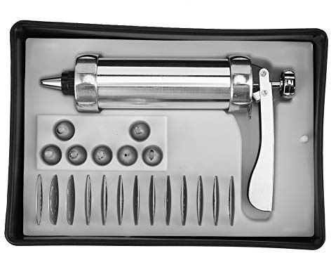 Mumusuki Kekspressen-Set, 22-teiliges Kekspressen-Set aus Aluminiumlegierung für die Keksherstellung und das Dekorieren von Kuchenglasuren