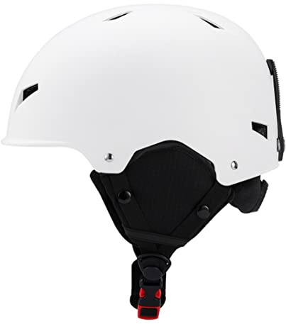 Casque de Ski 1PC Casque de Neige au Vent réglable pour Le matériel de Ski Sport d'hiver extérieur pour Hommes Femmes Blanches L