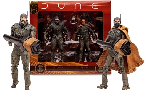 Lansay McFarlane Toys – Dune 2 – Stilgar und Shishakli – Gold Label – Sammlerfigur & Zubehör – Filmfiguren – ab 12 Jahren