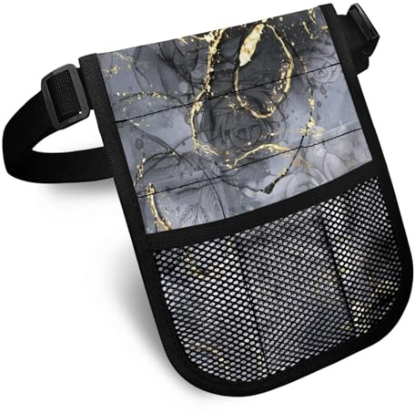 Nopersonality Marsupio da infermiera Pro Pack organizer marsupio strumento medico cintura per stetoscopi, forbici per bendaggi e altri articoli di emergenza, marmo nero