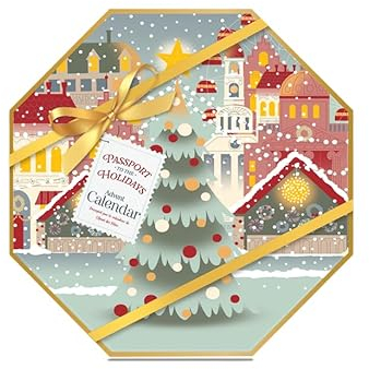 Yankee Candle Advent Calendar, Advent Wreath 2024, Christmas, 24 Tea Lights, 1 Tea Light Holder, Passport to the Holidays