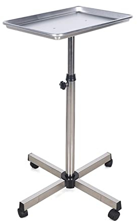 JDBDU Carro de peluquería Salon Trolleys Altura Ajustable Salón Tatuaje Bandeja con Ruedas Aluminio Aleación Carro de Servicios Barbershop Carro para Peluquería Spa