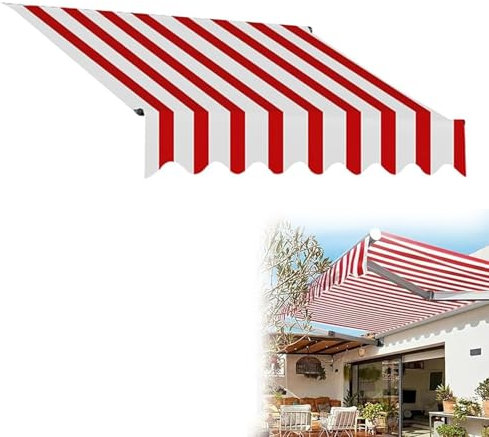 Tenda da sole in tela di ricambio per tende da sole da balcone impermeabile per esterni, rivestimento di ricambio di alta qualità per tende da sole da 1,5 x 1 m