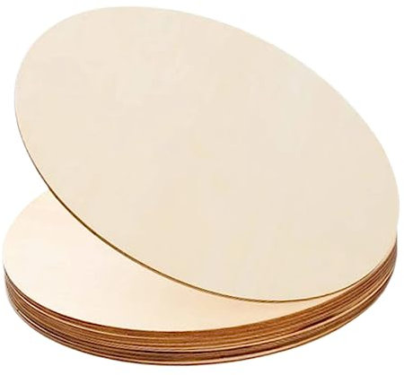 SHINEOFI 10stücke Runde Holzrohlinge Zum Basteln Runde Holzausschnitte Zum Malen Leere Holzscheiben Holzrohlingsausschnitte Für Diy-projekte Und Heimdekoration
