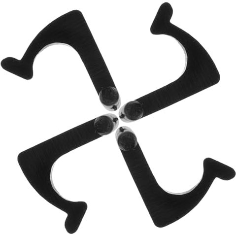 FUNOMOCYA 4 Pezzi Attacchi Per Dischi in Vinile Supporto Per Giradischi in Ferro Fissaggio Per Braccio Del Giradischi