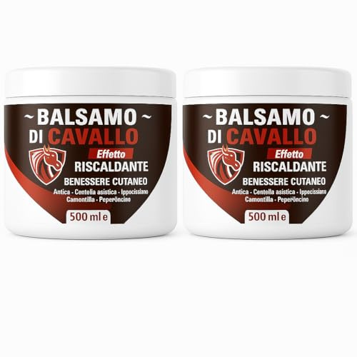 Balsamo del Cavallo Riscaldante – Sollievo Naturale per Muscoli e Articolazioni con Arnica, Centella e Mentolo – Effetto Defaticante e Rilassante - Vari Formati Disponibili (2)